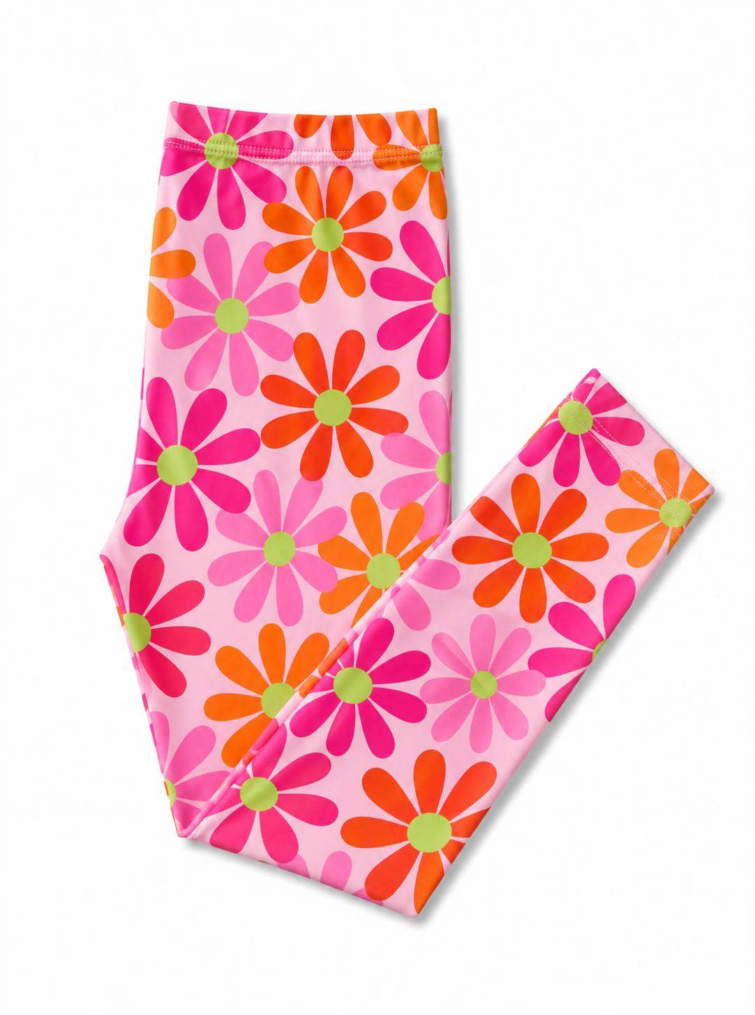 Retro Daisies Leggings - Mila & Rose ® - Flyclothing LLC