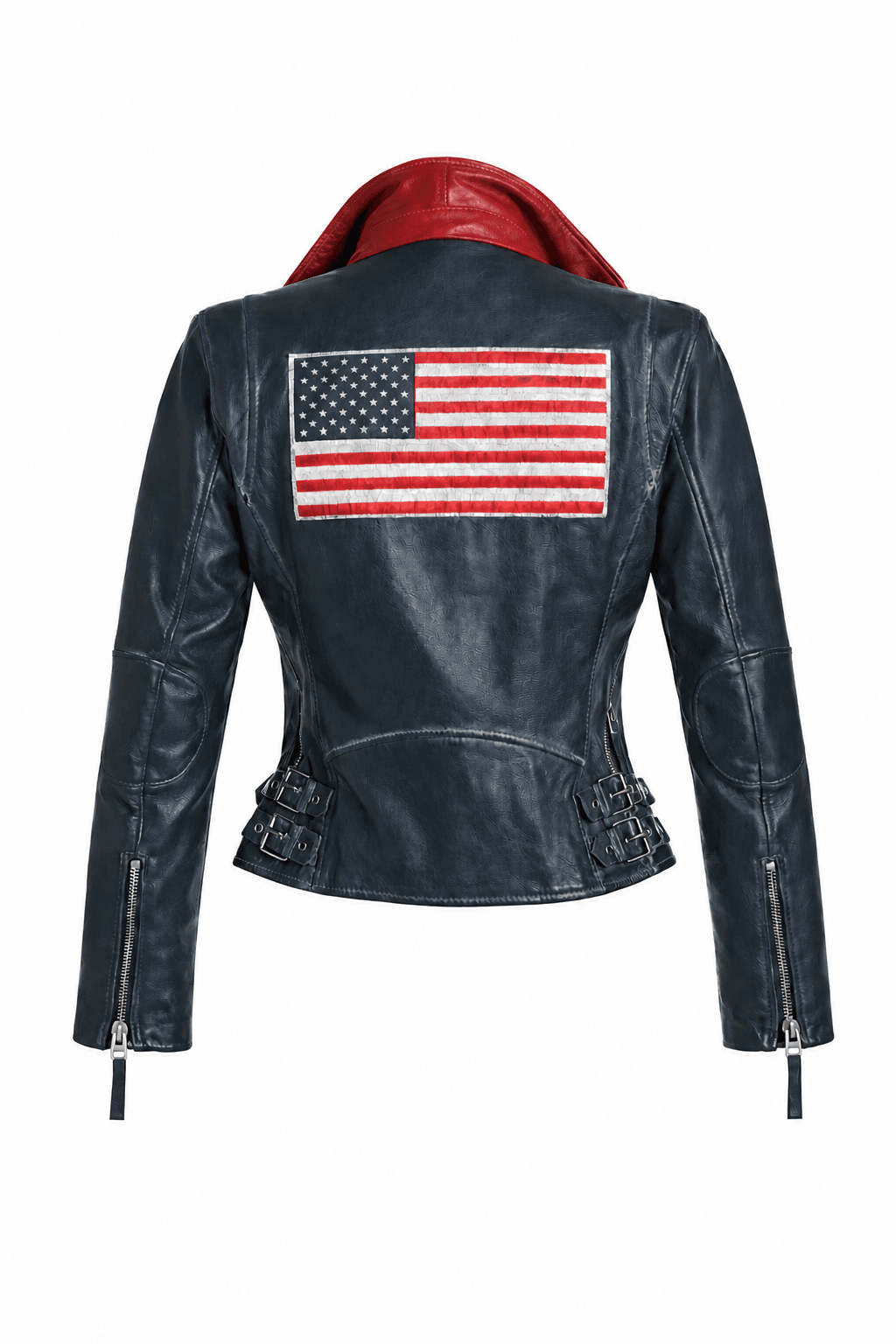 Betsy RF Leather Jacket, Navy - mauritiusleather - Flyclothing LLC
