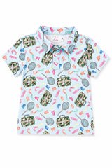 Boys Fishing Snacks S/S Polo