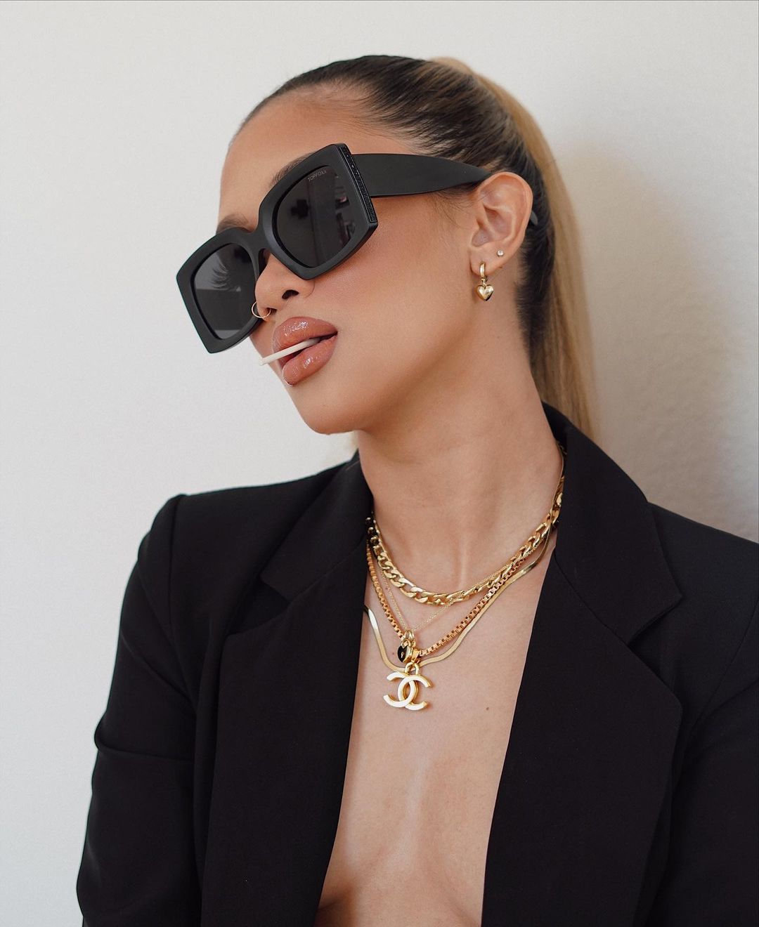Sustainable Bardot - Black Prescription - TopFoxx - Flyclothing LLC