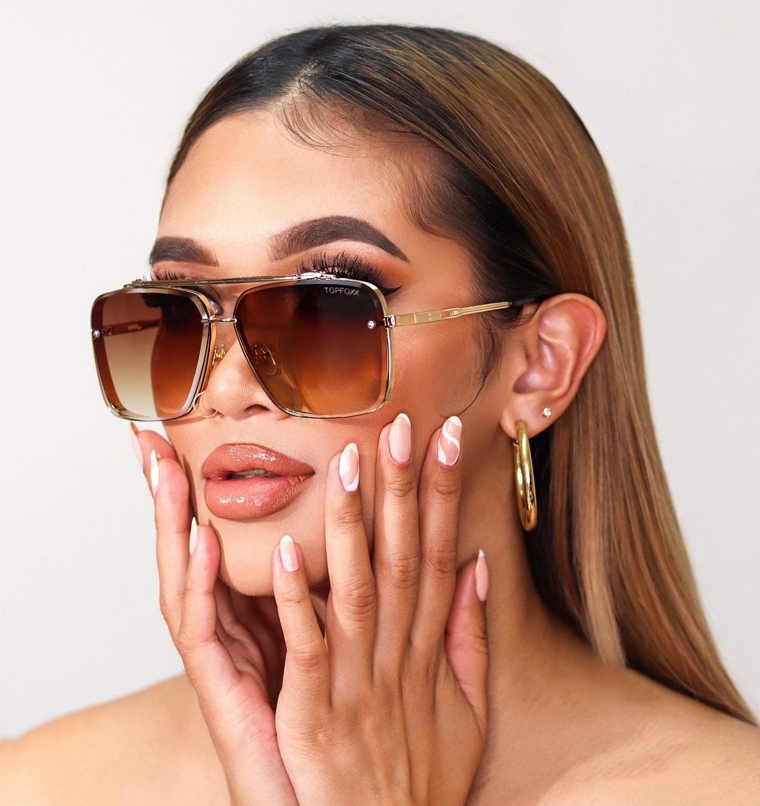 Bella Coffee - Tangle Free Sunglasses - TopFoxx - Flyclothing LLC