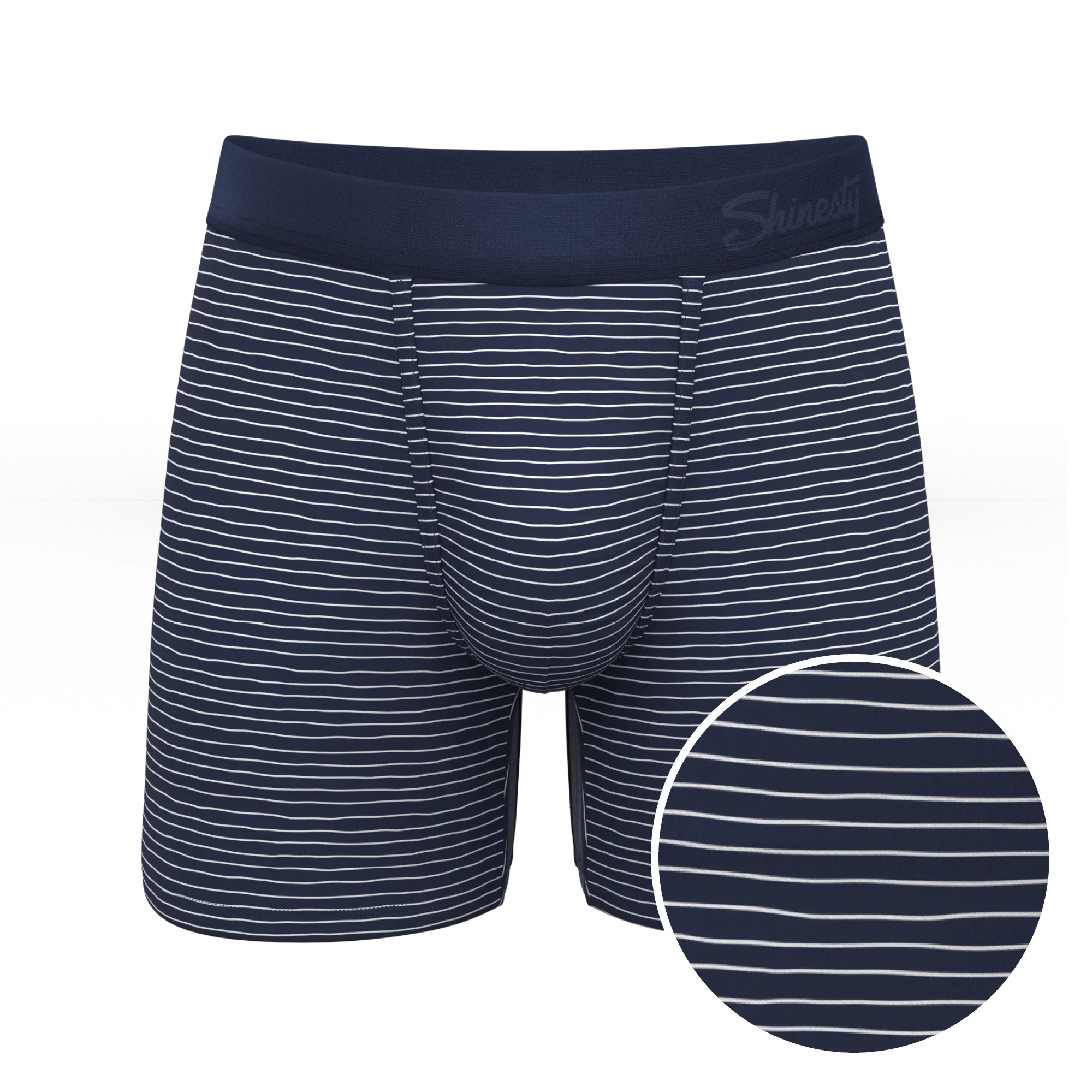The Cheek Streak | White Stripe Ball Hammock® Pouch Underwear - Shinesty - Flyclothing LLC