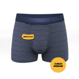 The Cheek Streak | White Stripe Ball Hammock® Pouch Trunks Underwear - Shinesty - Flyclothing LLC