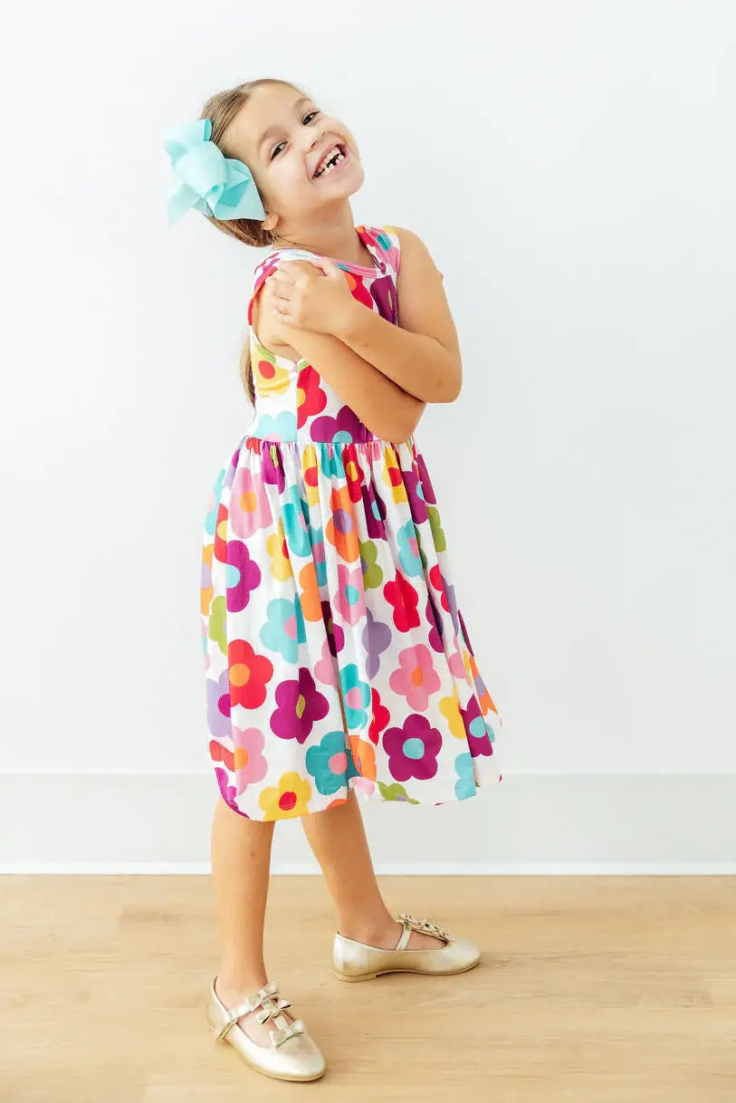 Cheerful Blooms Tank Twirl Dress - Mila & Rose ® - Flyclothing LLC