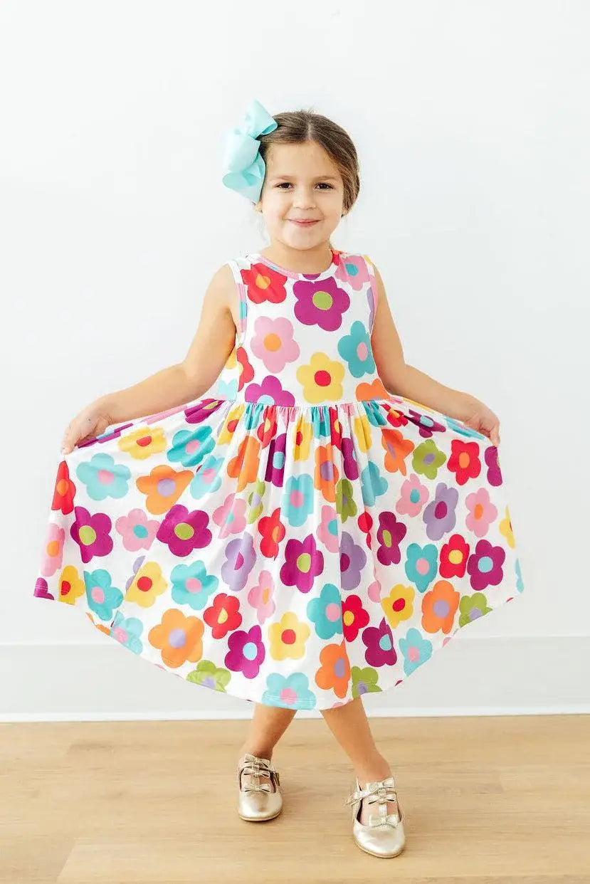 Cheerful Blooms Tank Twirl Dress - Mila & Rose ® - Flyclothing LLC