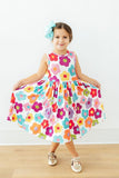 Cheerful Blooms Tank Twirl Dress