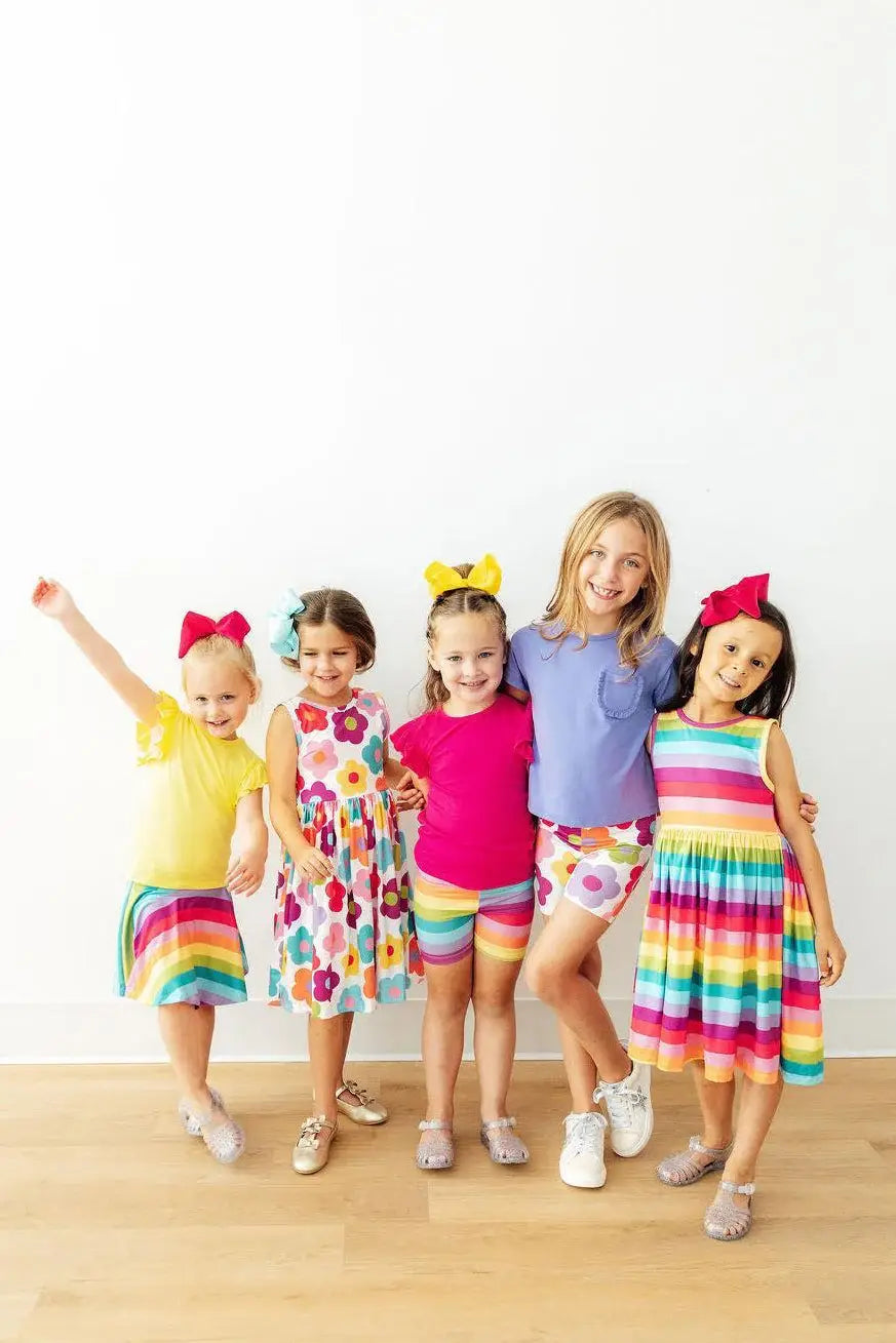 Cheerful Stripes Twirl Skort - Mila & Rose ® - Flyclothing LLC