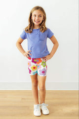 Periwinkle Ruffle Pocket Tee - Mila & Rose ® - Flyclothing LLC