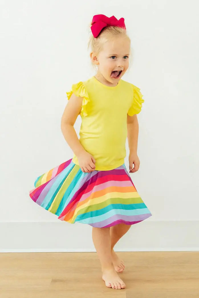 Cheerful Stripes Twirl Skort - Mila & Rose ® - Flyclothing LLC