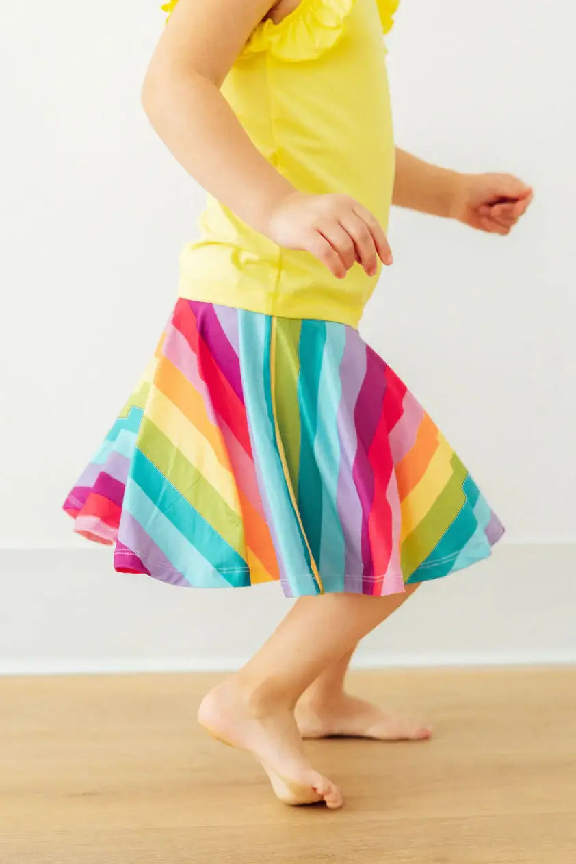 Cheerful Stripes Twirl Skort - Mila & Rose ® - Flyclothing LLC