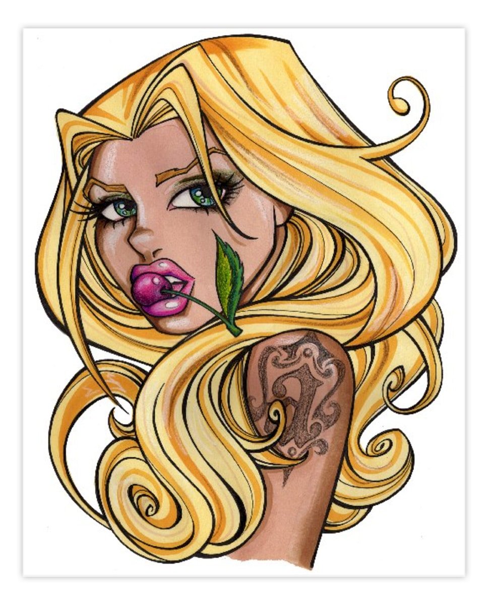 Black Market Art Company Cherrie Barbie Print