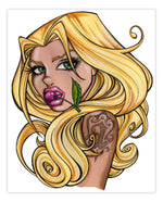 Black Market Art Company Cherrie Barbie Print
