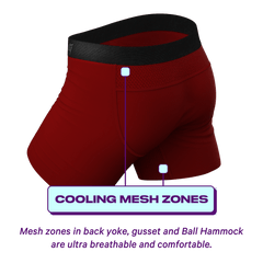 The Cherry Pie | Burgundy paradICE™ Cooling Ball Hammock® Underwear - Shinesty