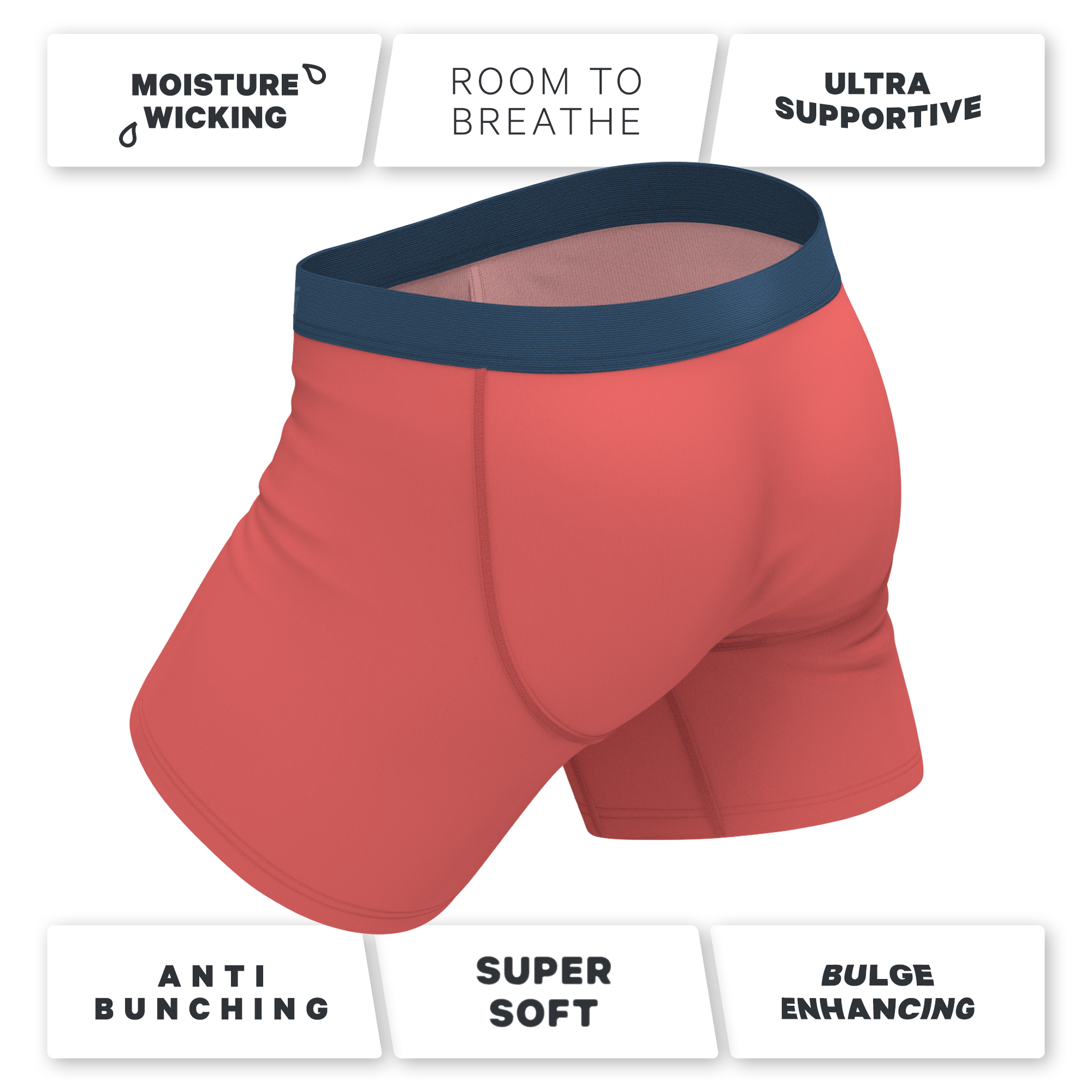 The Cherry Tomato | Coral Red Ball Hammock® Pouch Underwear
