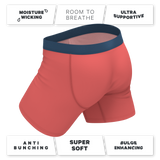 The Cherry Tomato | Coral Red Ball Hammock® Pouch Underwear With Fly