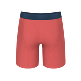 The Cherry Tomato | Coral Red Long Leg Ball Hammock® Pouch Underwear With Fly