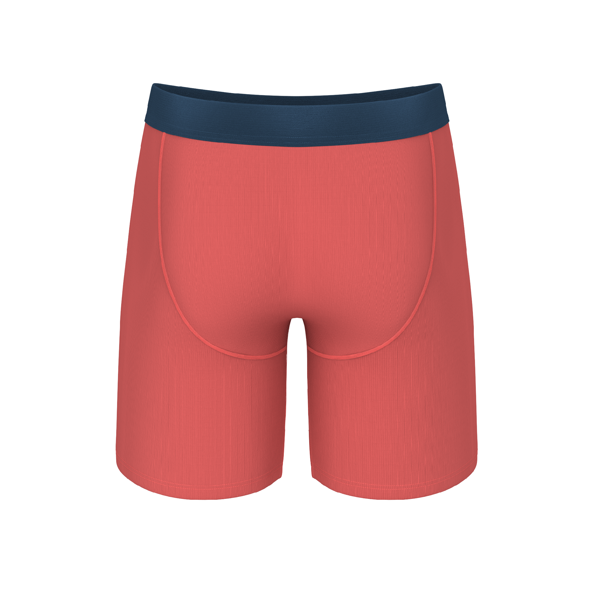 The Cherry Tomato | Coral Red Long Leg Ball Hammock® Pouch Underwear With Fly