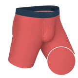 The Cherry Tomato | Coral Red Long Leg Ball Hammock® Pouch Underwear With Fly