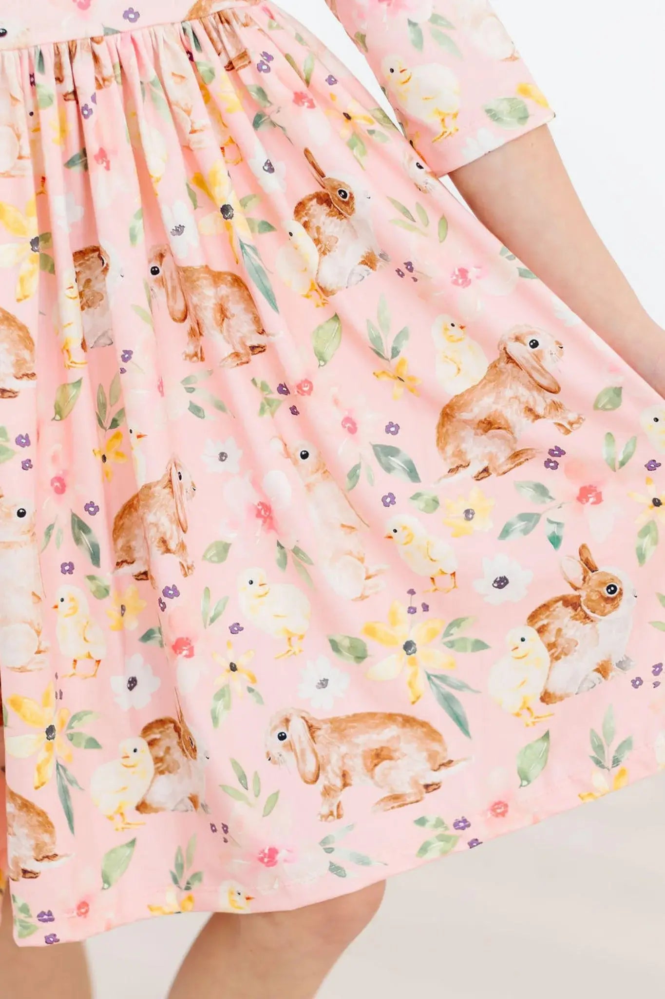 Chicks & Bunnies Ruffle Twirl Dress - Mila & Rose ® - Flyclothing LLC