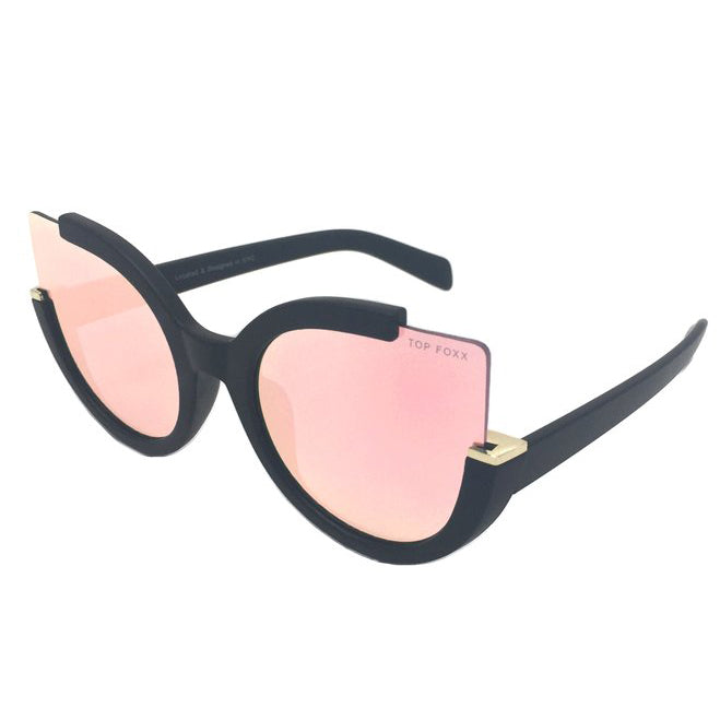 Chloe - Black - Rose Gold - TopFoxx - Flyclothing LLC