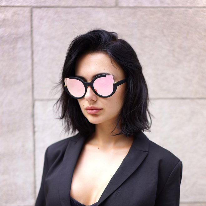 Chloe - Black - Rose Gold - TopFoxx - Flyclothing LLC