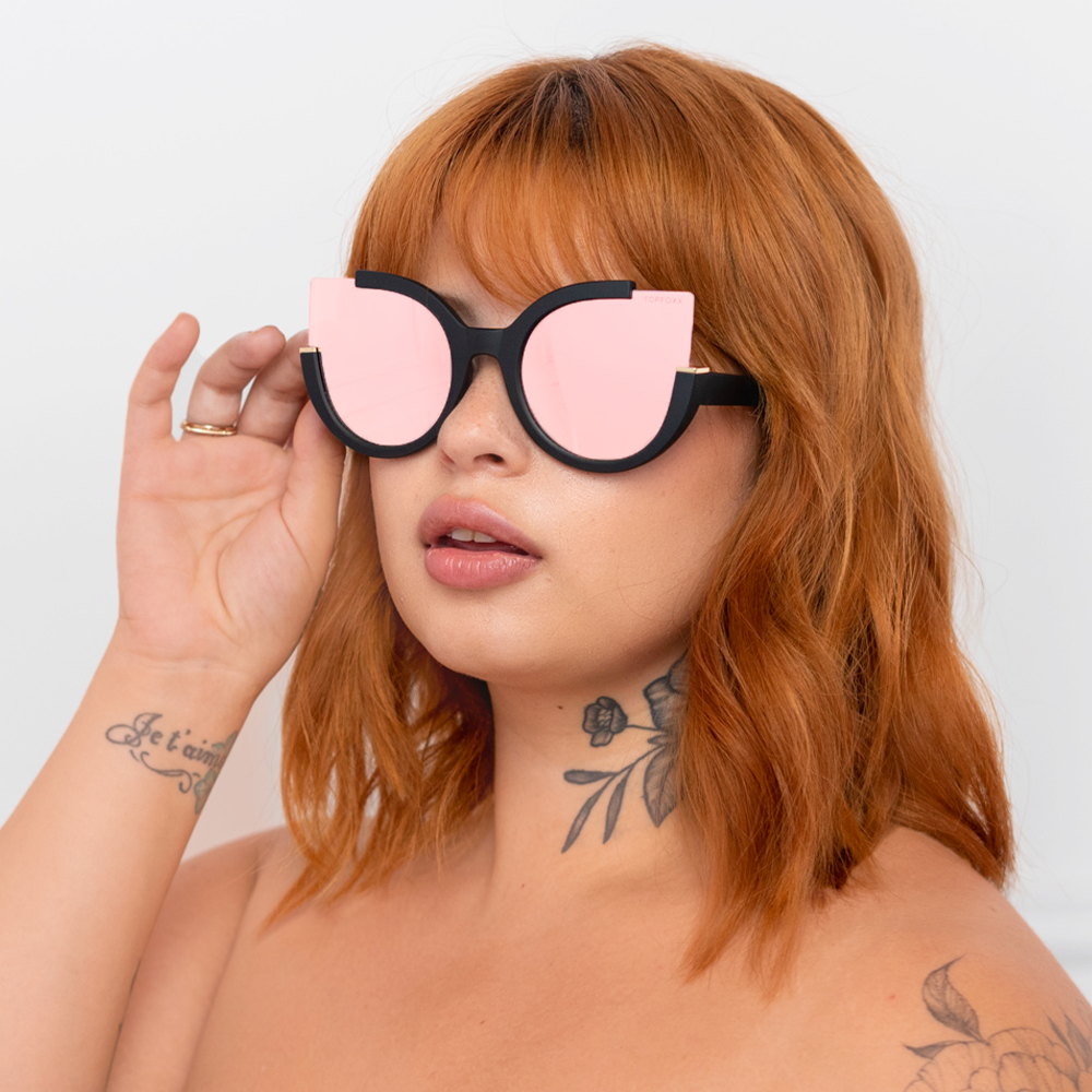 Chloe - Black - Rose Gold - TopFoxx - Flyclothing LLC