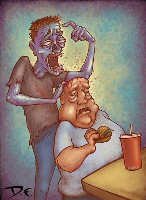 Black Market Art Company Chow Down Print - Black Market Art Company - Flyclothing LLC