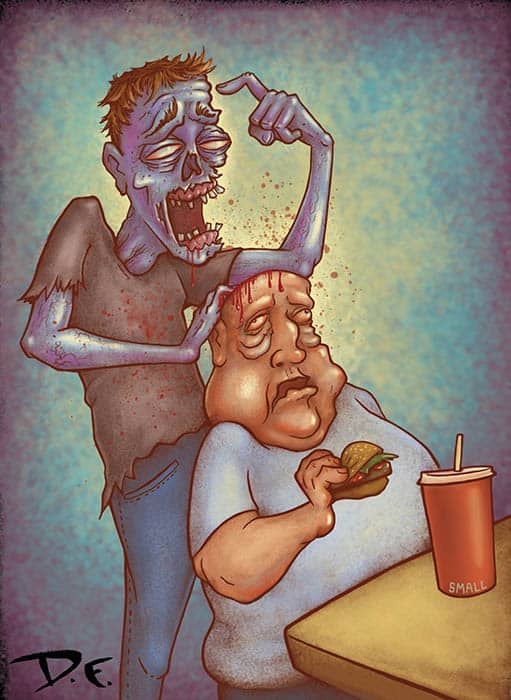 Black Market Art Company Chow Down Print
