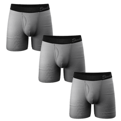 The Christian Grey | Ball Hammock® Pouch Underwear With Fly 3 Pack - Shinesty