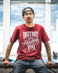 Christian Nguyen Samurai Skull Men's T-Shirt
