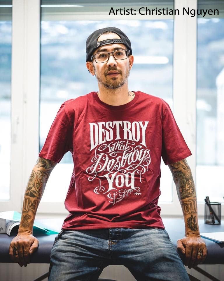 Christian Nguyen Sacred Skull Men's T-Shirt - Lowbrow Art Company
