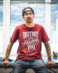 Christian Nguyen Sacred Skull Men's T-Shirt - Lowbrow Art Company