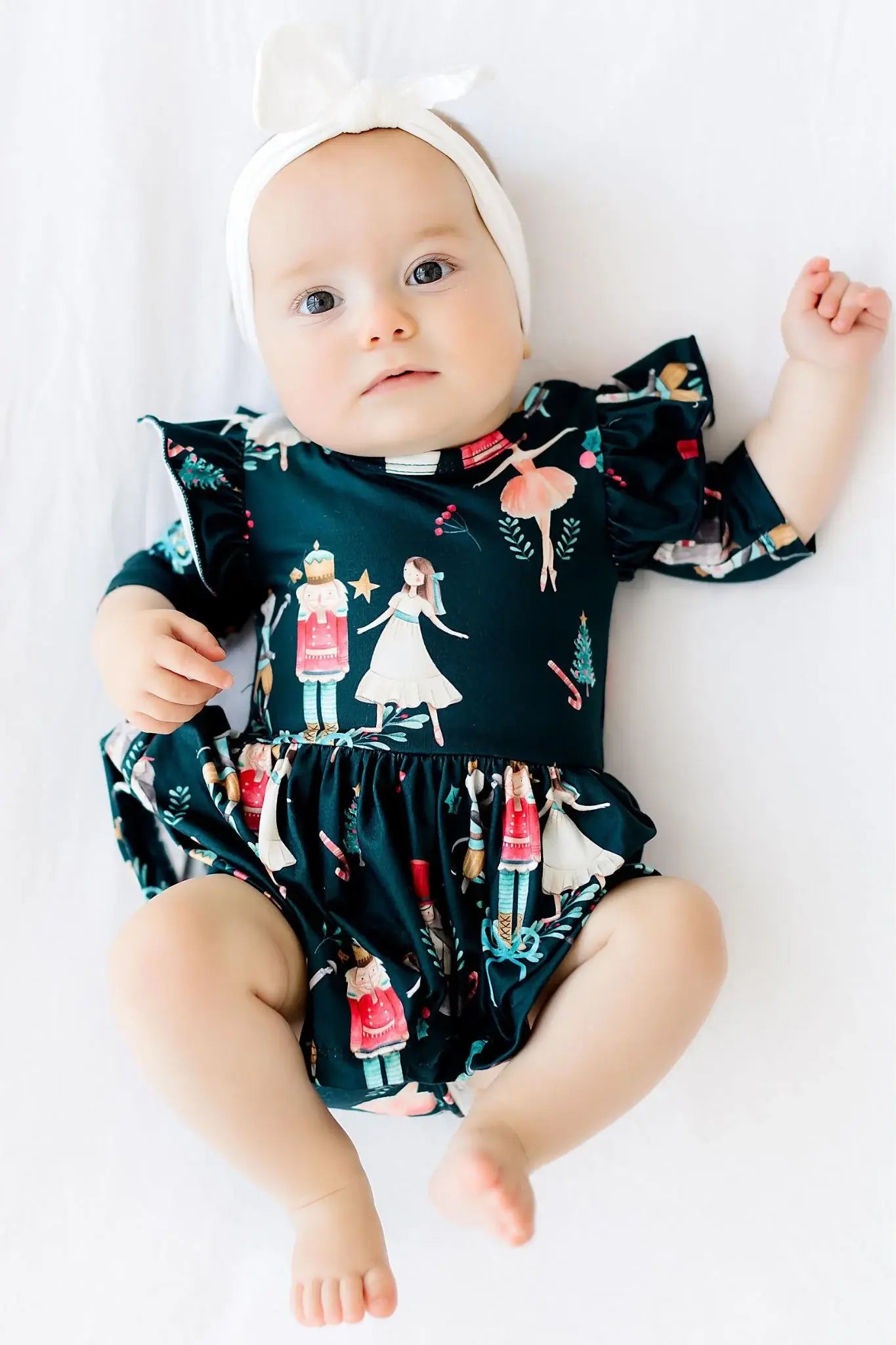Christmas Ballet Twirl Flutter Bodysuit - Mila & Rose ® - Flyclothing LLC