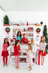 Christmas Candy 3/4 Sleeve Pocket Twirl Dress - Mila & Rose ® - Flyclothing LLC