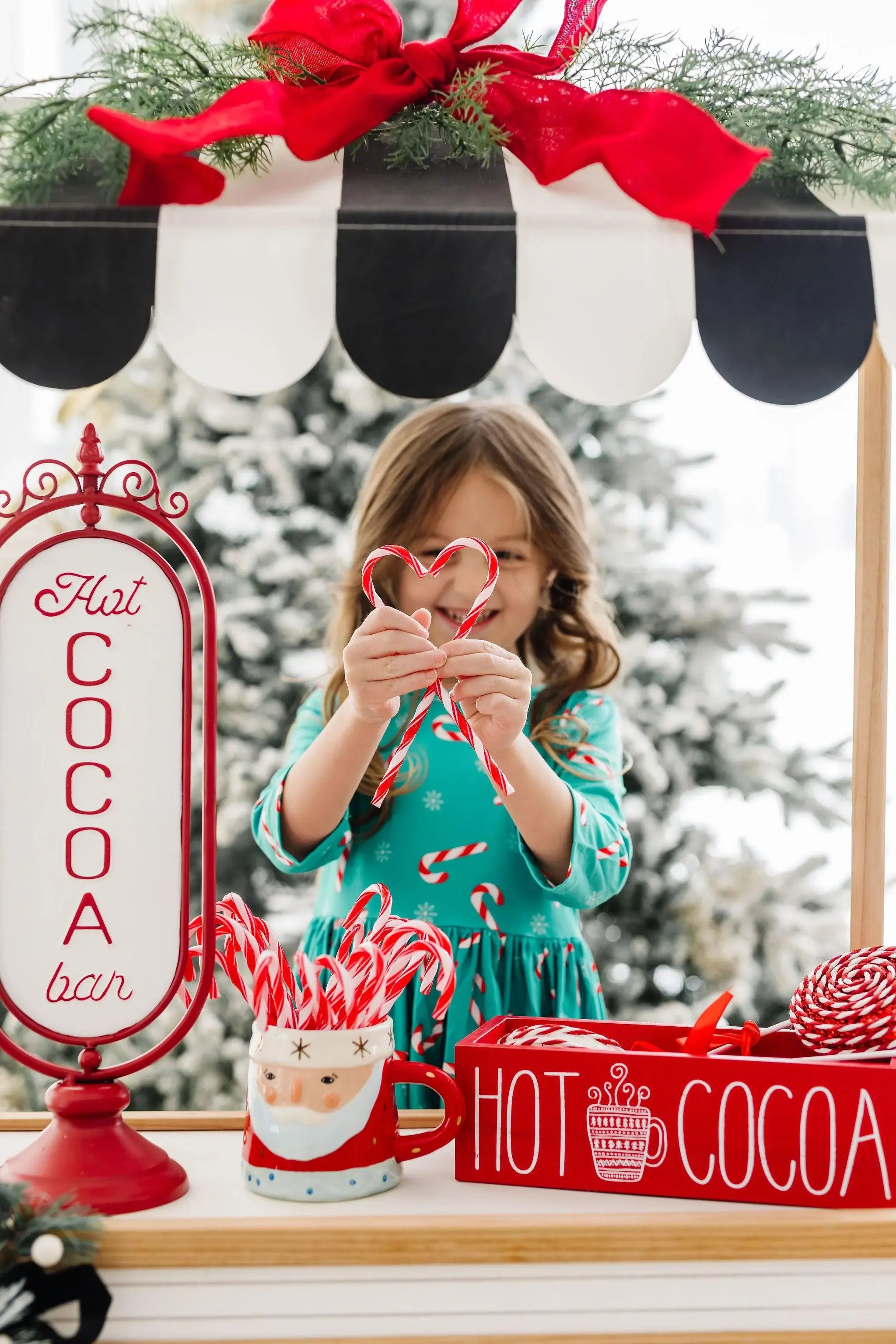 Christmas Candy 3/4 Sleeve Pocket Twirl Dress - Mila & Rose ® - Flyclothing LLC