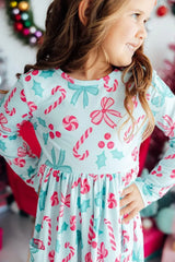 Christmas Cheer L/S Pocket Twirl Dress - Mila & Rose ® - Flyclothing LLC