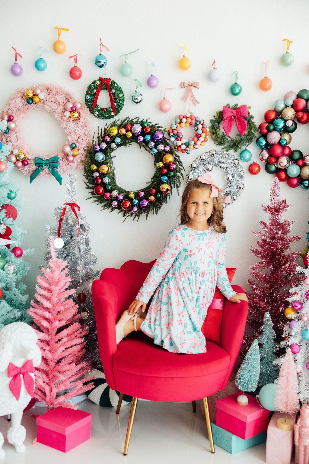 Christmas Cheer L/S Pocket Twirl Dress - Mila & Rose ® - Flyclothing LLC