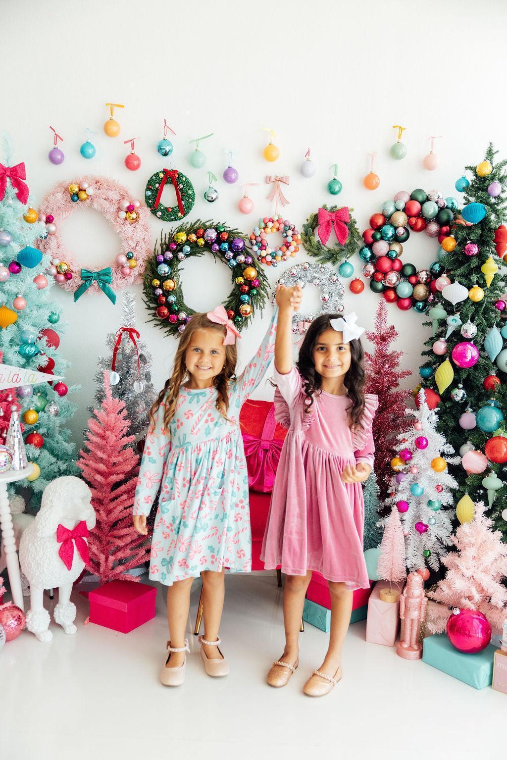 Christmas Cheer L/S Pocket Twirl Dress - Mila & Rose ® - Flyclothing LLC