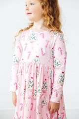 Christmas Cookies L/S Pocket Twirl Dress - Mila & Rose ® - Flyclothing LLC