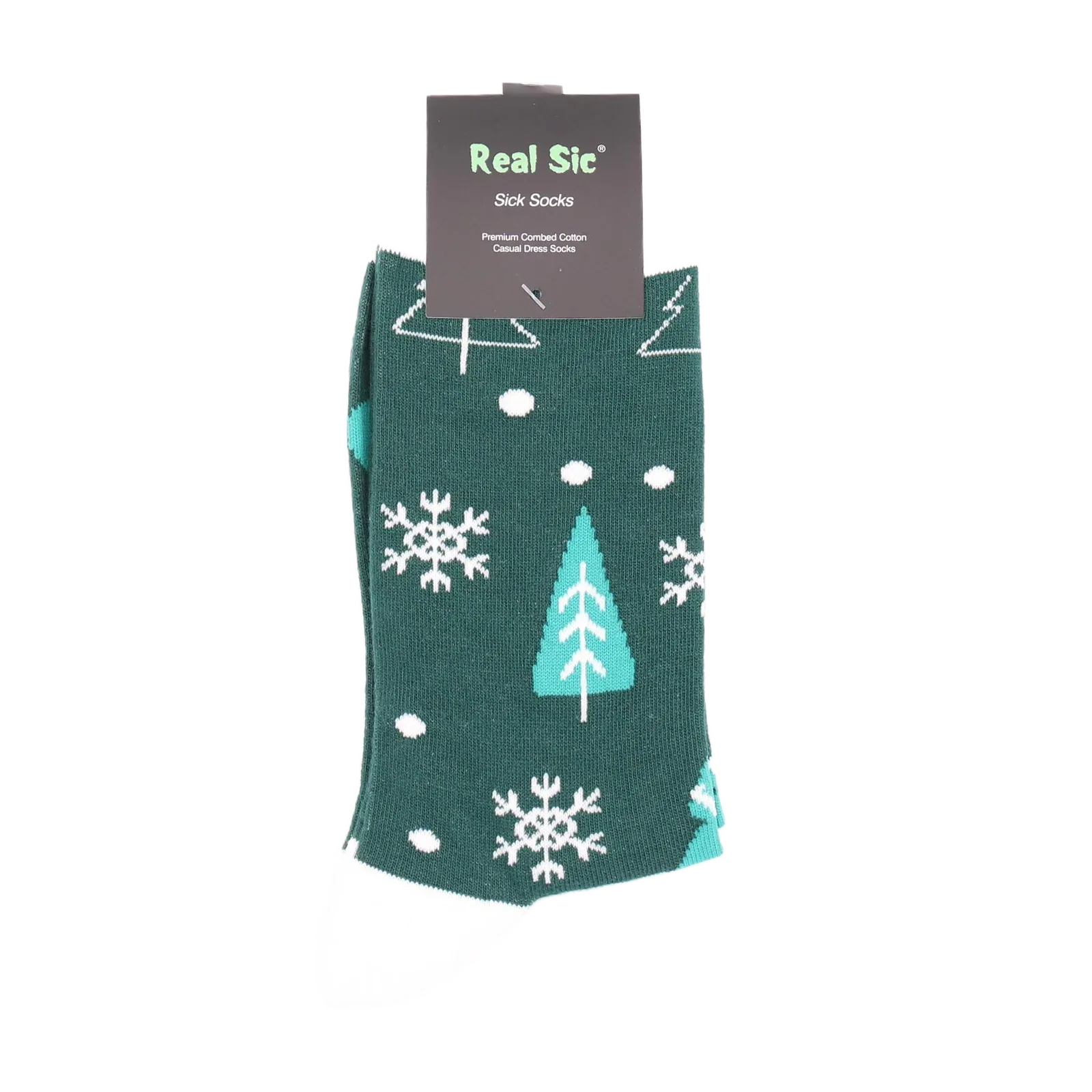 Christmas Tree Holiday Socks - Comfy Cotton for Men & Women - Real Sic - Flyclothing LLC