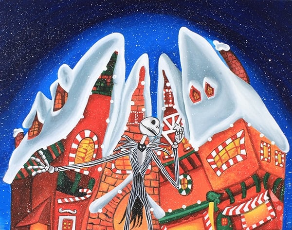Black Market Art Company Christmas Town Print