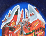 Black Market Art Company Christmas Town Print