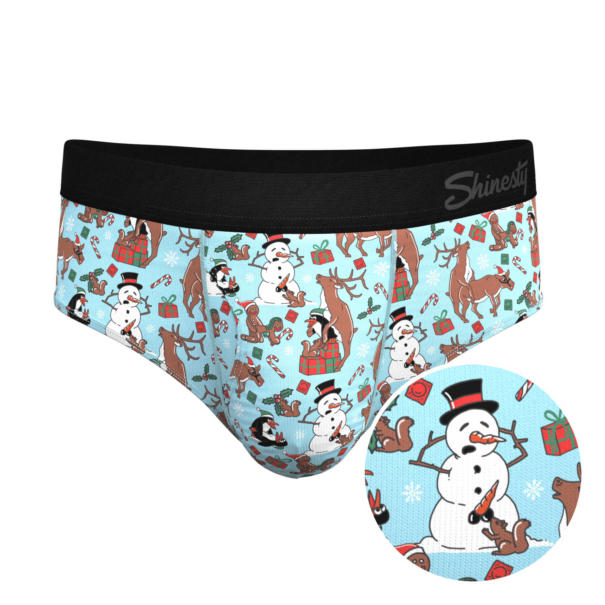 The Christmas Key Party | Christmas Characters Ball Hammock® Pouch Underwear Briefs - Shinesty