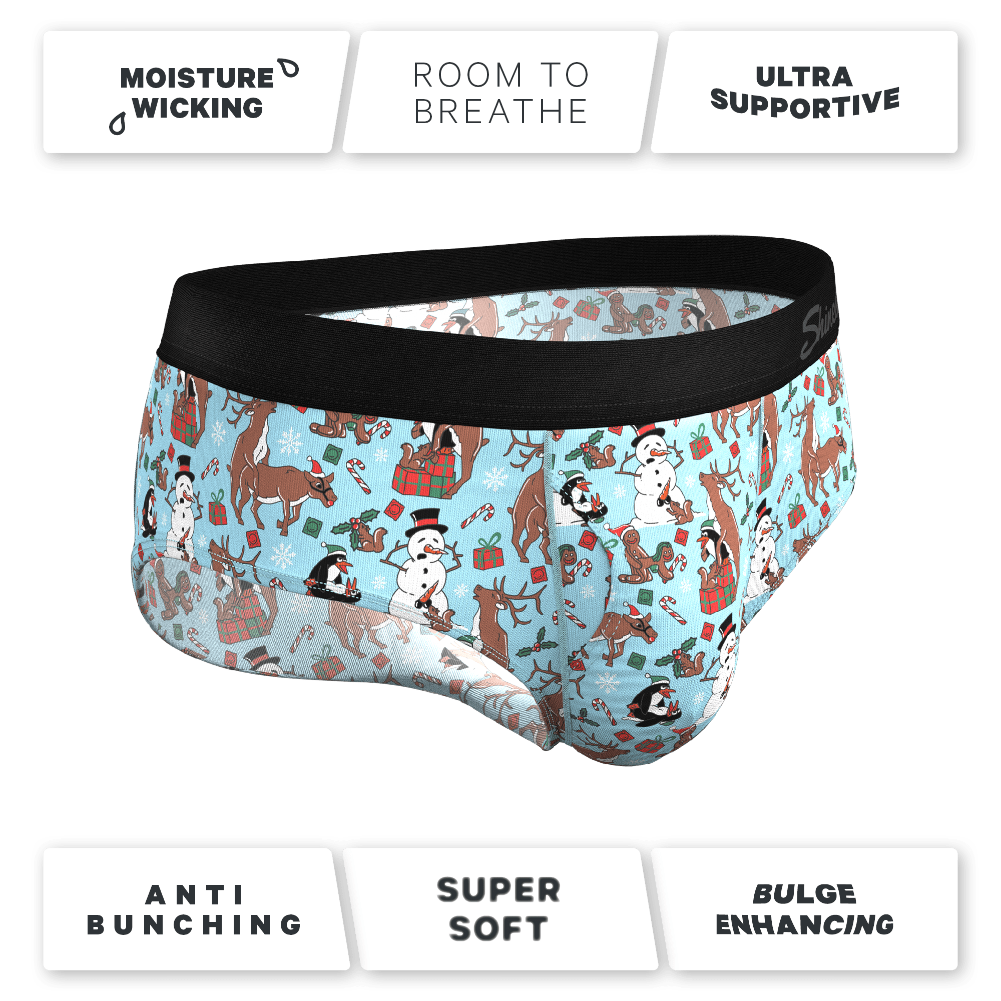 The Christmas Key Party | Christmas Characters Ball Hammock® Pouch Underwear Briefs - Shinesty