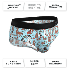 The Christmas Key Party | Christmas Characters Ball Hammock® Pouch Underwear Briefs - Shinesty