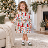 Christmas Merry Girl's Soft Bamboo Dress - Tesa Babe - Flyclothing LLC