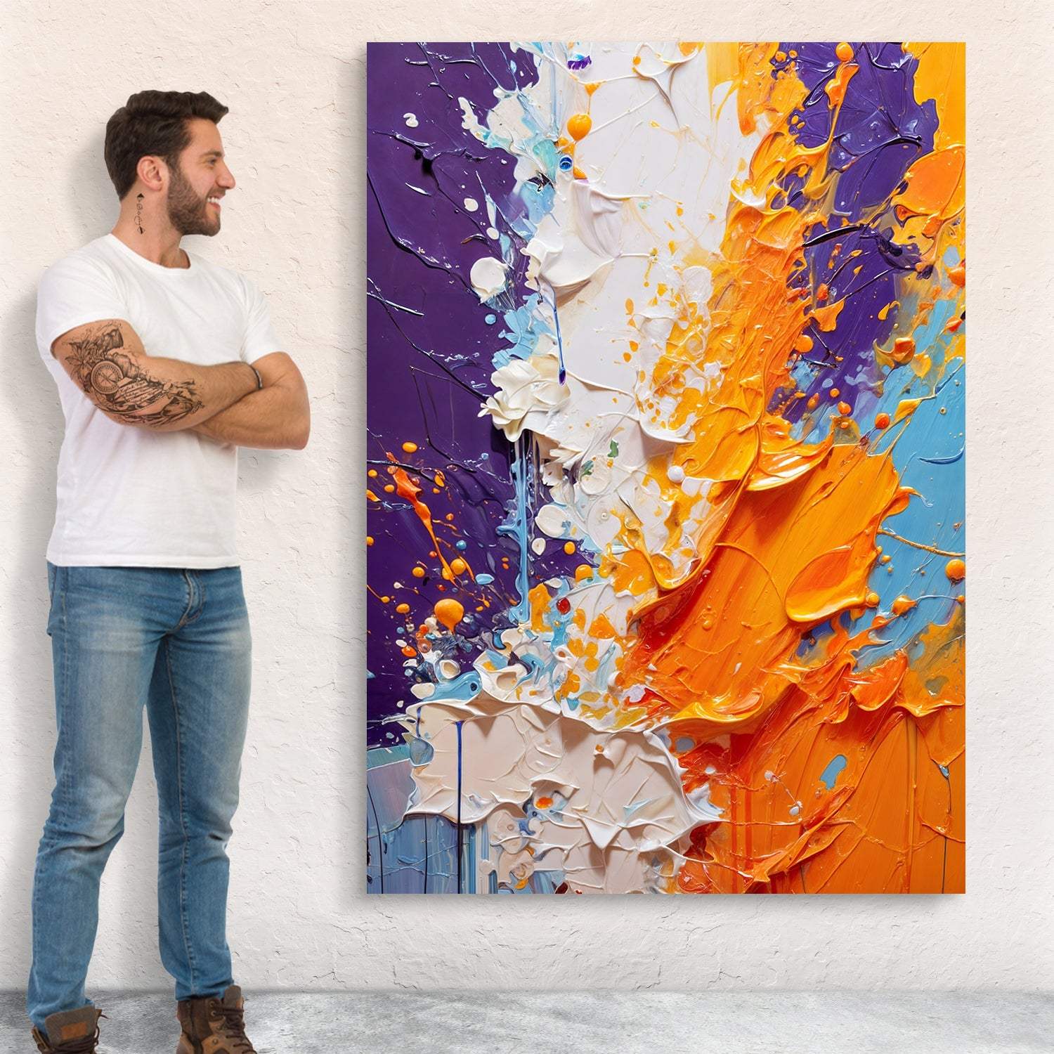 Canvas Print: "Chromatic Rift" - Tailored Canvases - Flyclothing LLC