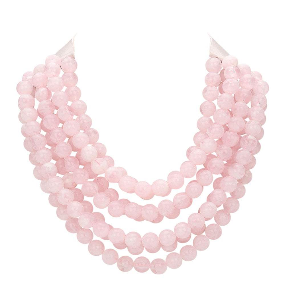 Chunky Multi-Strand Beaded Necklace with Magnetic Clasp - Madeline Love - Flyclothing LLC
