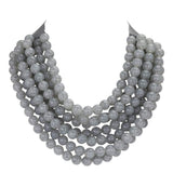 Chunky Multi-Strand Beaded Necklace with Magnetic Clasp - Madeline Love - Flyclothing LLC