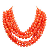 Chunky Multi-Strand Beaded Necklace with Magnetic Clasp - Madeline Love - Flyclothing LLC